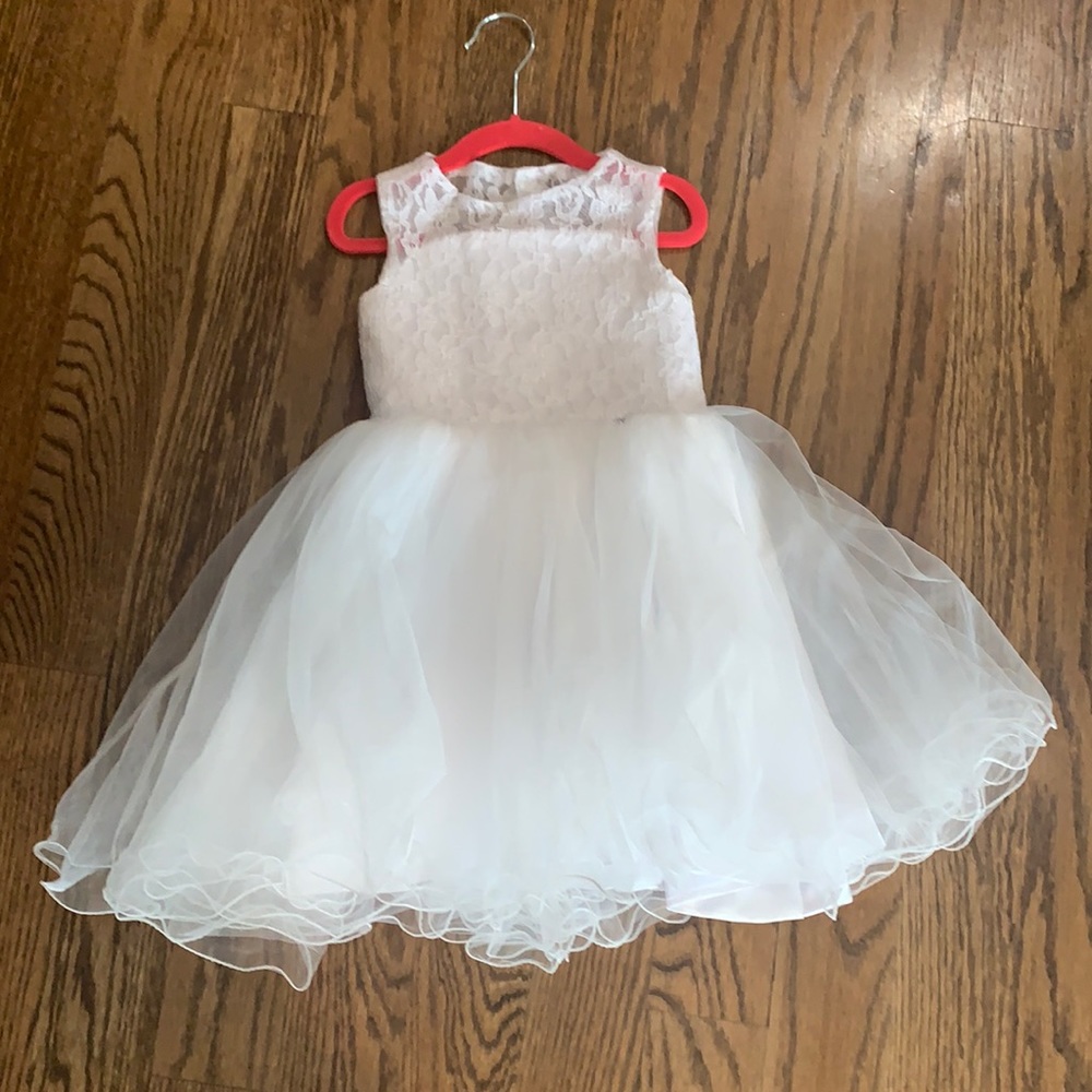 White lace and tulle Special Occasion Dress